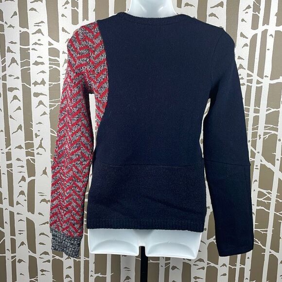 Anthropologie Handcut by Preloved Upcycled Wool Sweater sz M - Picture 3 of 10